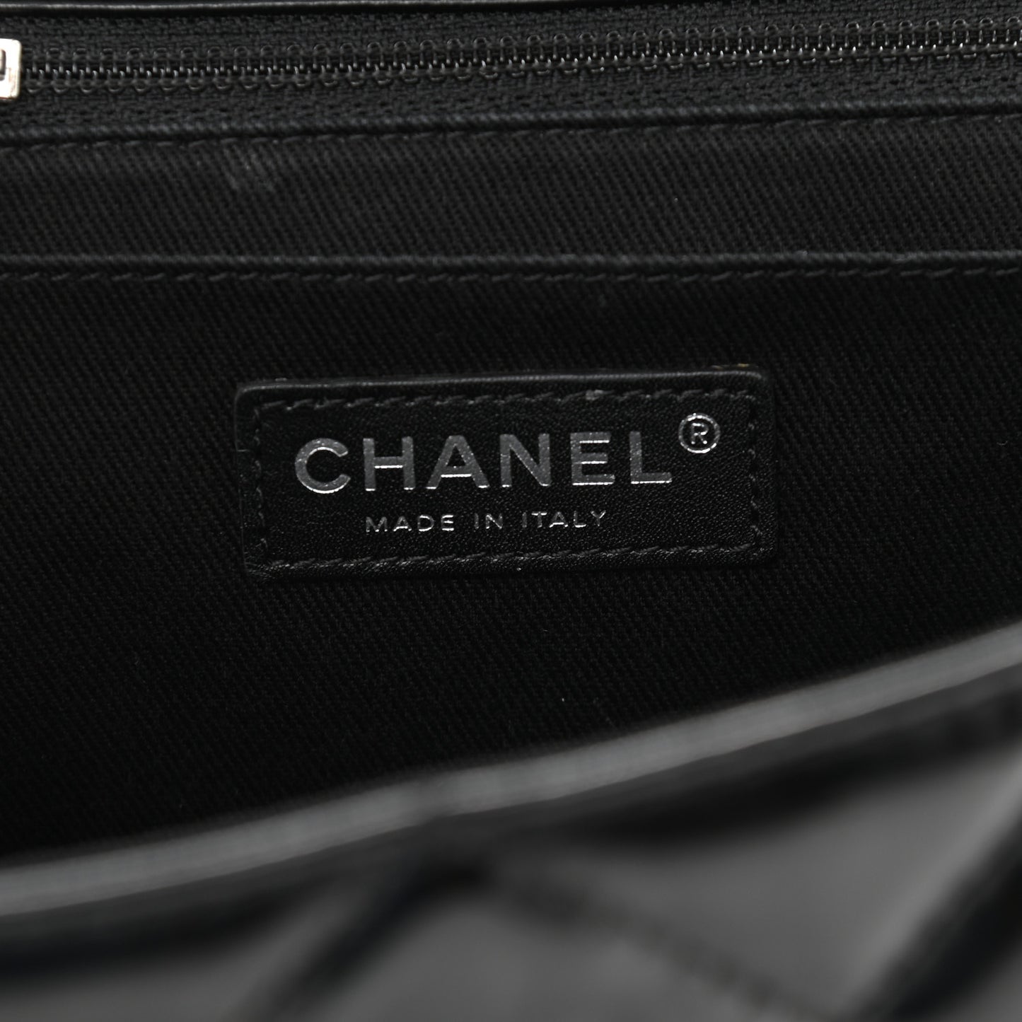 Vinyl Quilted In The Business Flap Bag Black
