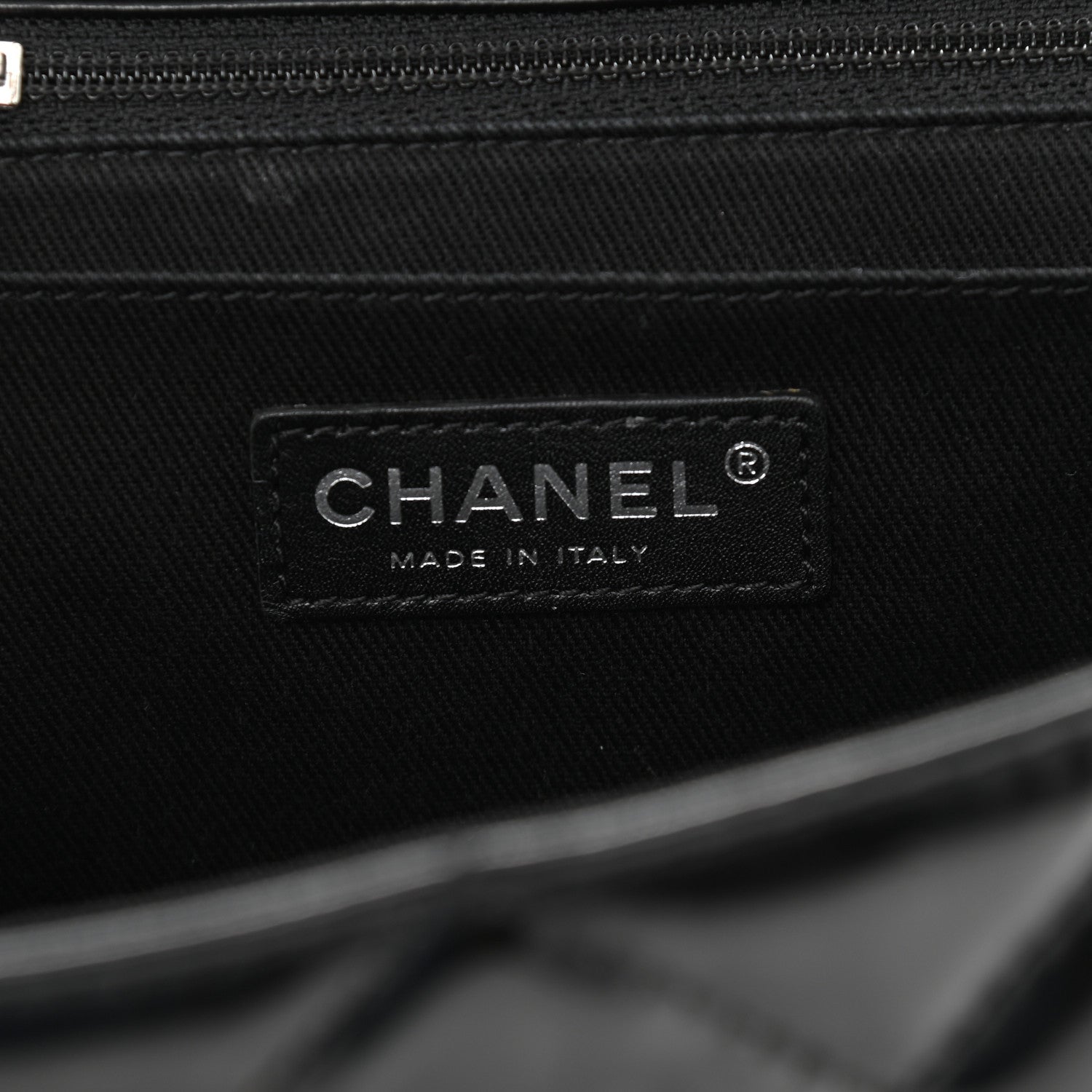 Chanel Vinyl Quilted In The Business Flap Bag Black 6 of 11