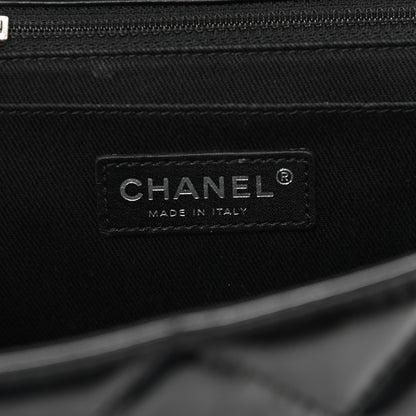 Chanel Vinyl Quilted In The Business Flap Bag Black 6 of 11