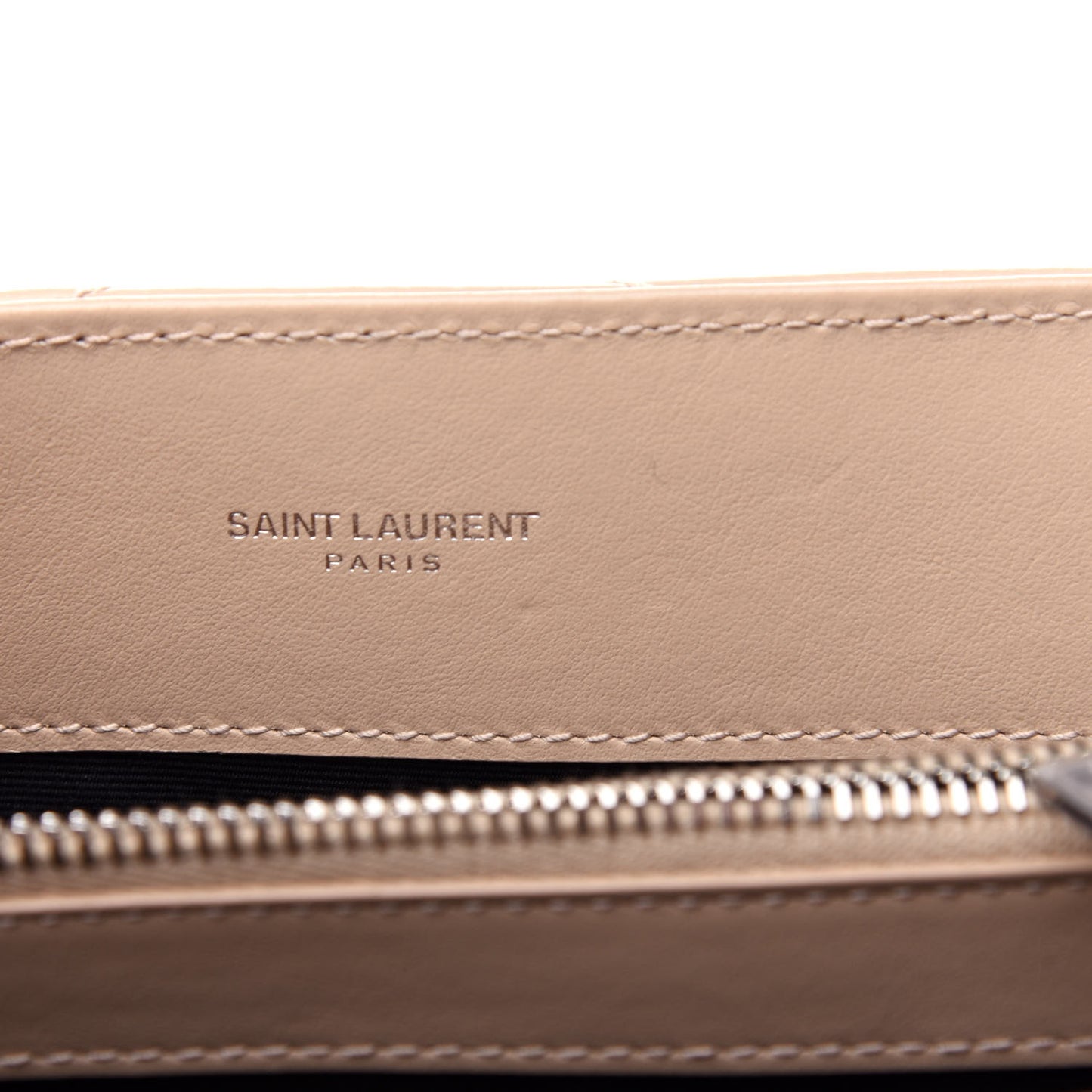 Calfskin Y Quilted Monogram Medium Loulou Chain Satchel Nude Powder
