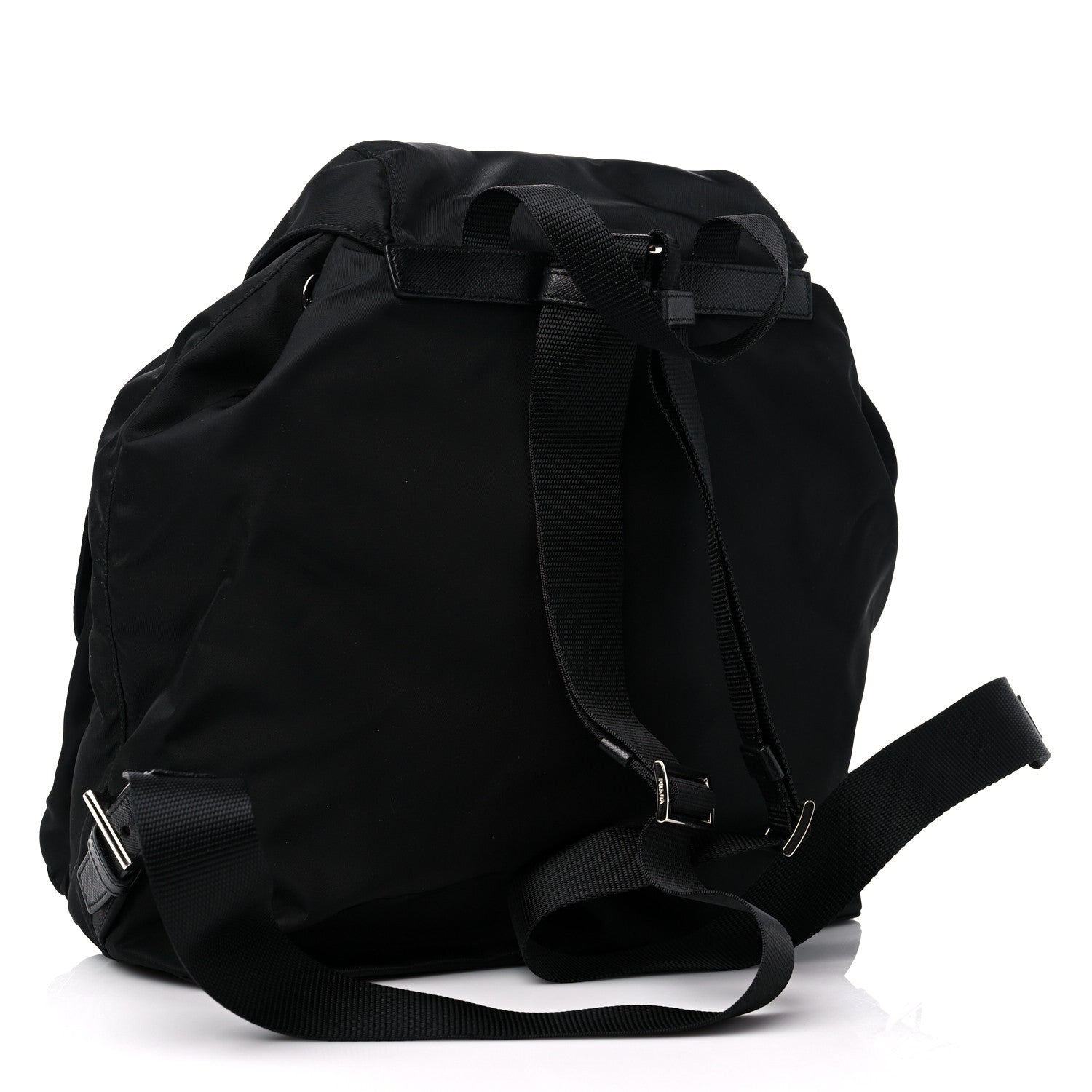 Prada Tessuto Nylon Saffiano Medium Backpack Black 4 of 10