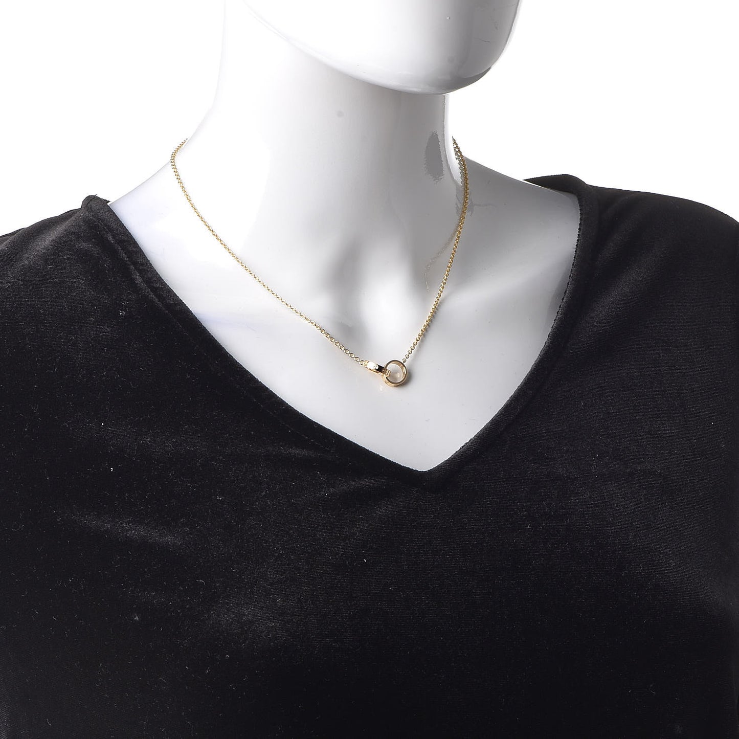18K Yellow Gold Interlocking LOVE Necklace