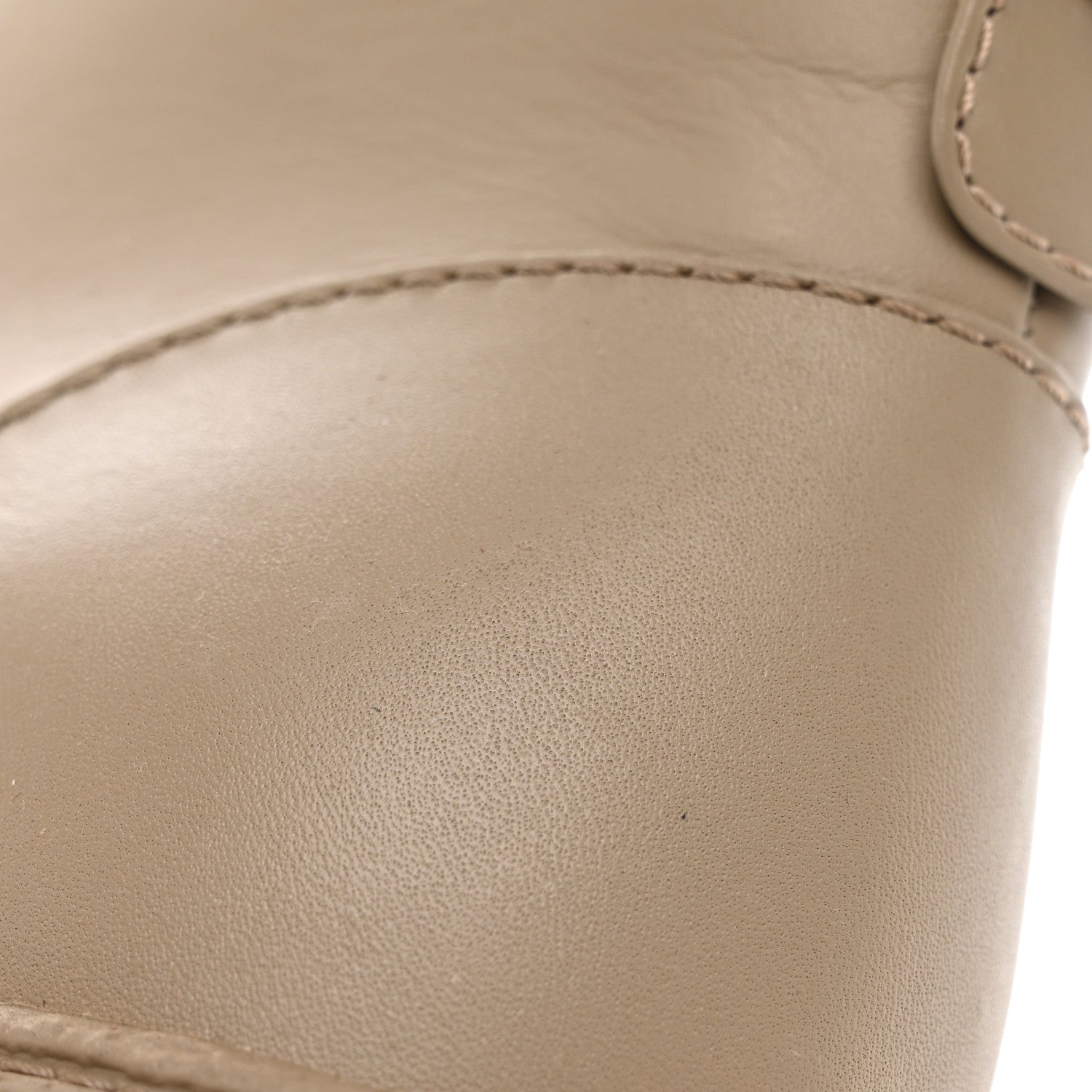 Chanel Calfskin CC Turnlock Lace Up Boots 38.5 Beige 16 of 16