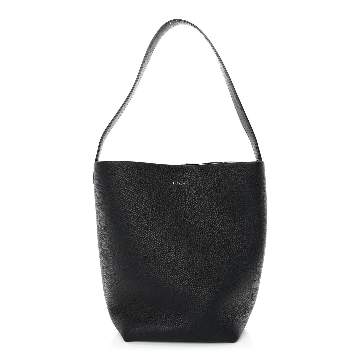 Grained Calfskin Medium N/S Park Tote Black