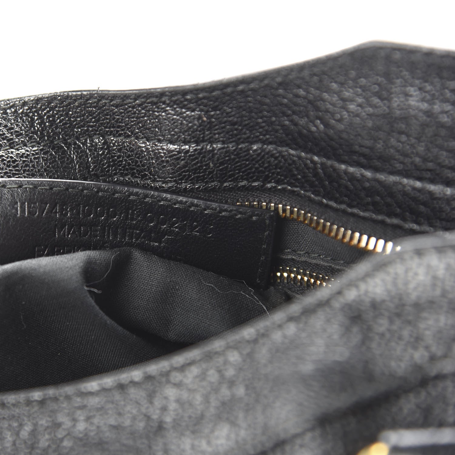 Balenciaga Chevre Gold Metallic Edge Hardware City Black 8 of 9