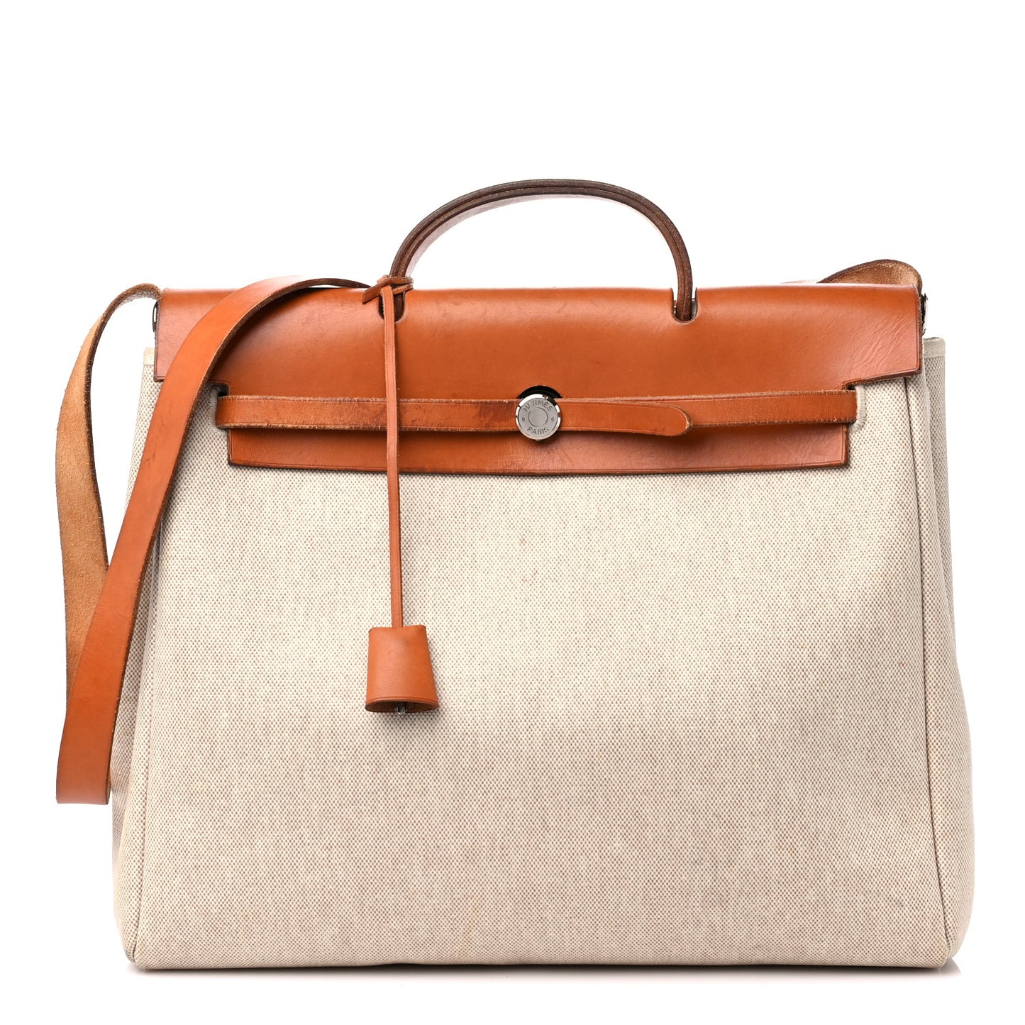 Toile Vache Calfskin Herbag 39 GM Natural