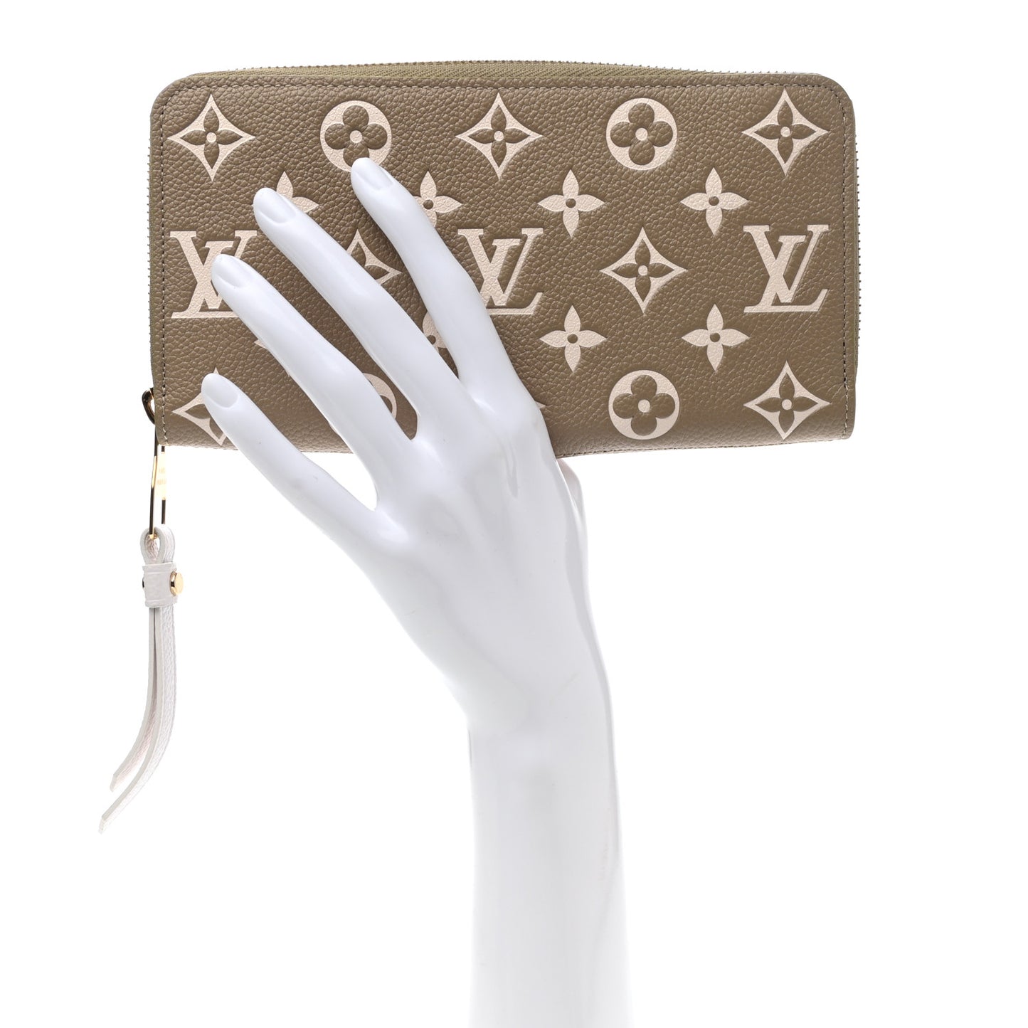 Empreinte Monogram Spring in the City Zippy Wallet Kaki Beige Cream