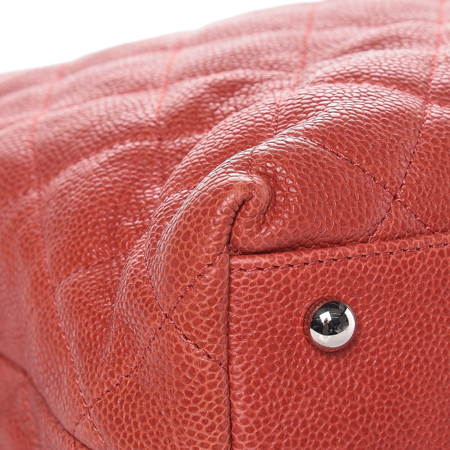 Chanel Caviar Quilted French Riviera Hobo Rouge 9 of 14