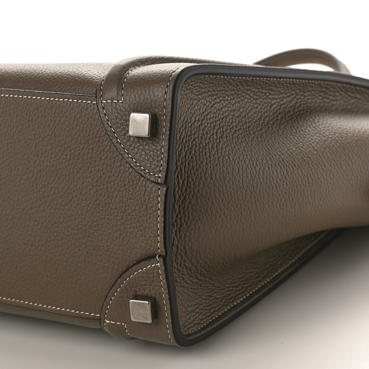 Drummed Calfskin Micro Luggage Souris