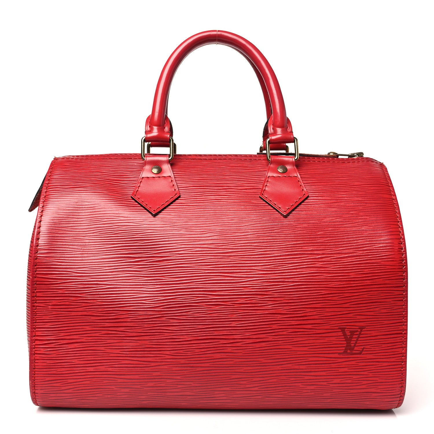 Louis Vuitton Epi Speedy 25 Castillan Red 1 of 13