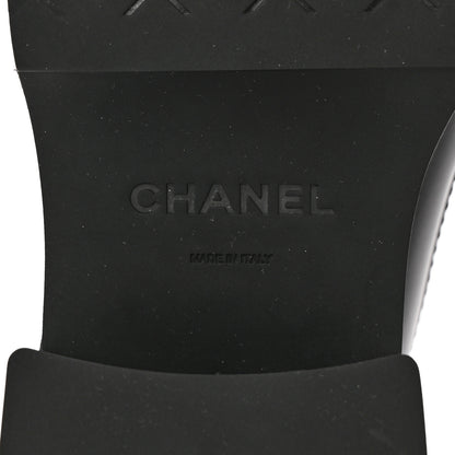 Chanel Calfskin CC Platform Loafers 37 Black 6 of 12