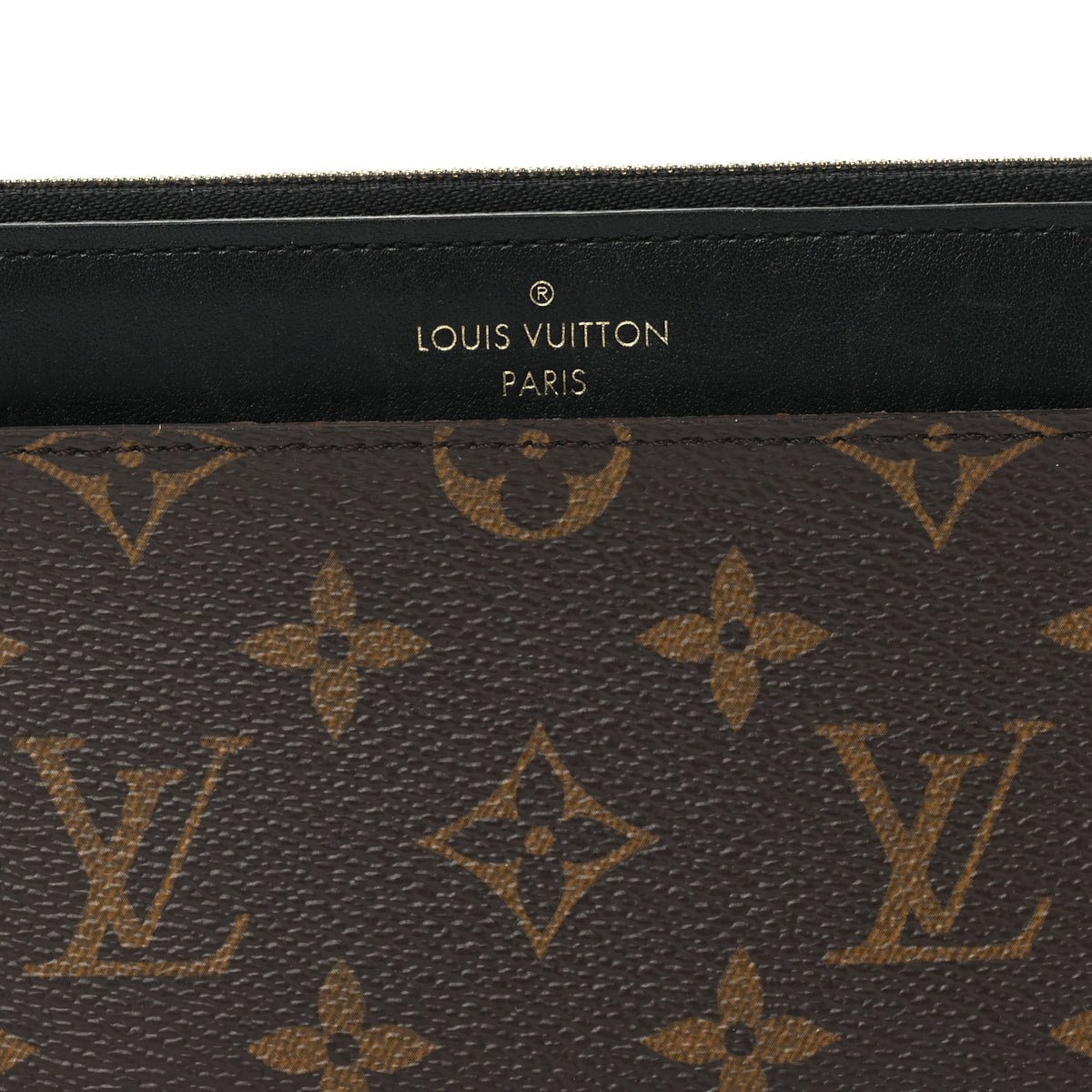 Monogram Slim Purse Black