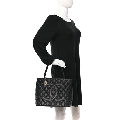Chanel Caviar Quilted Medallion Tote Black 2 of 11
