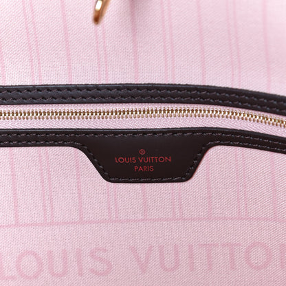 Louis Vuitton Damier Ebene Neo Neverfull MM Rose Ballerine 6 of 11