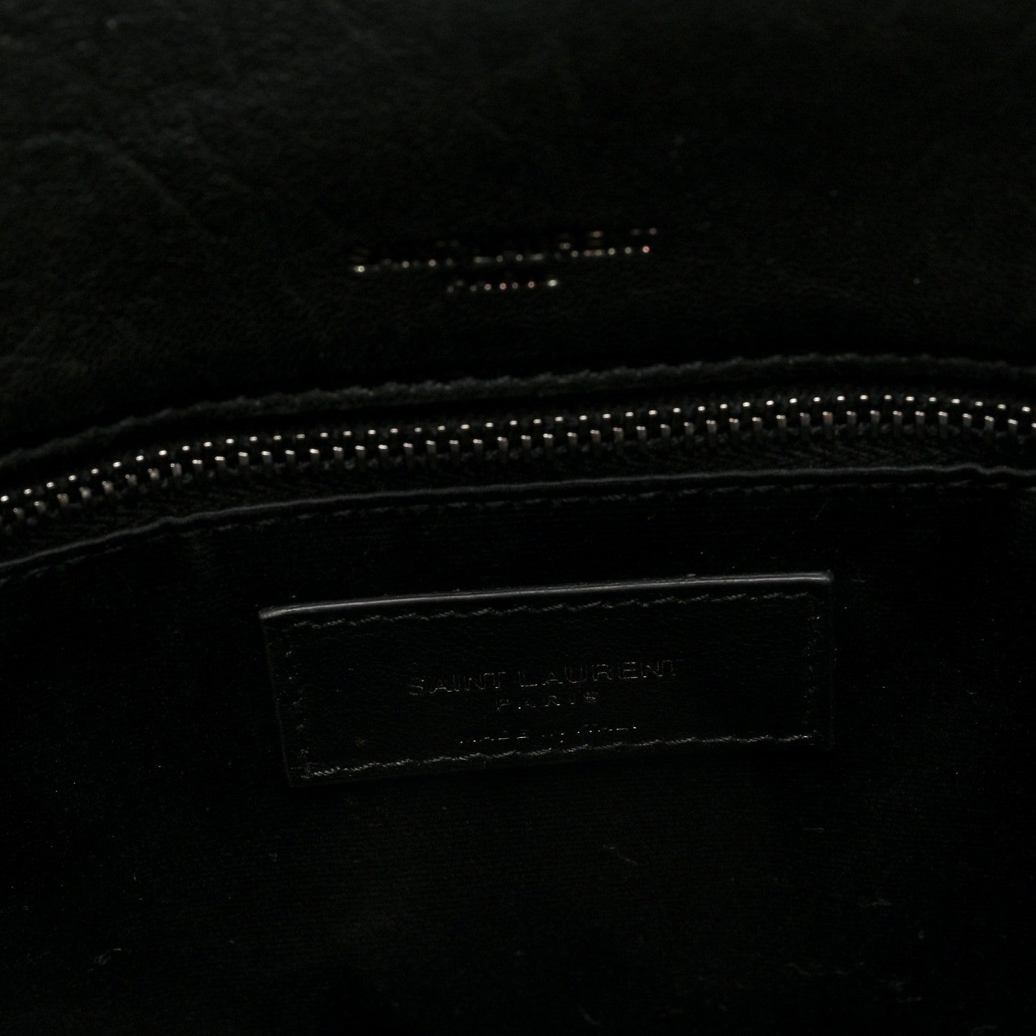 Saint Laurent Grained Lambskin Monogram Large Niki Chain Satchel Black 6 of 9