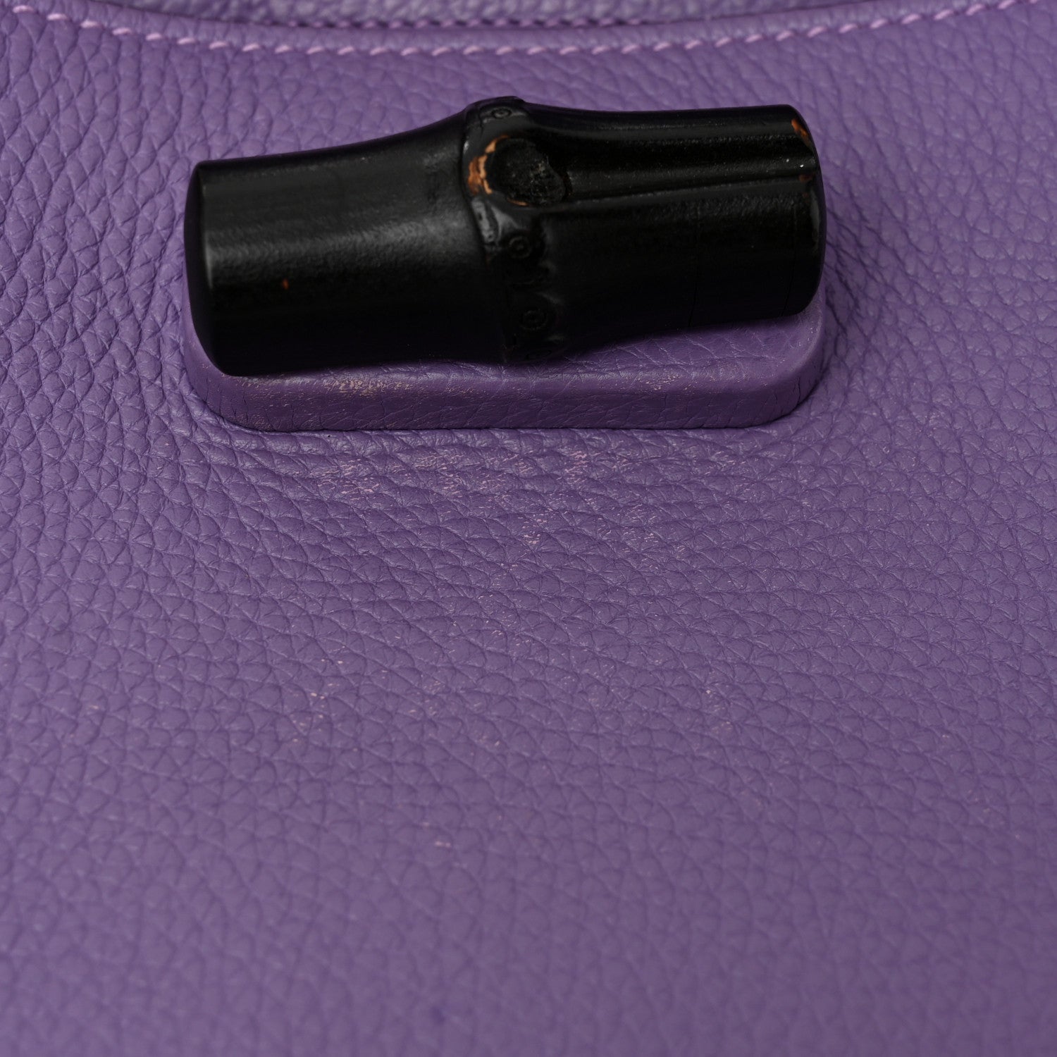 Gucci Cellarius Calfskin Small Bamboo Daily Top Handle Bag Purple 11 of 11