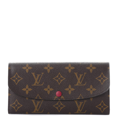 Louis Vuitton Monogram Emilie Wallet Fuchsia 1 of 8