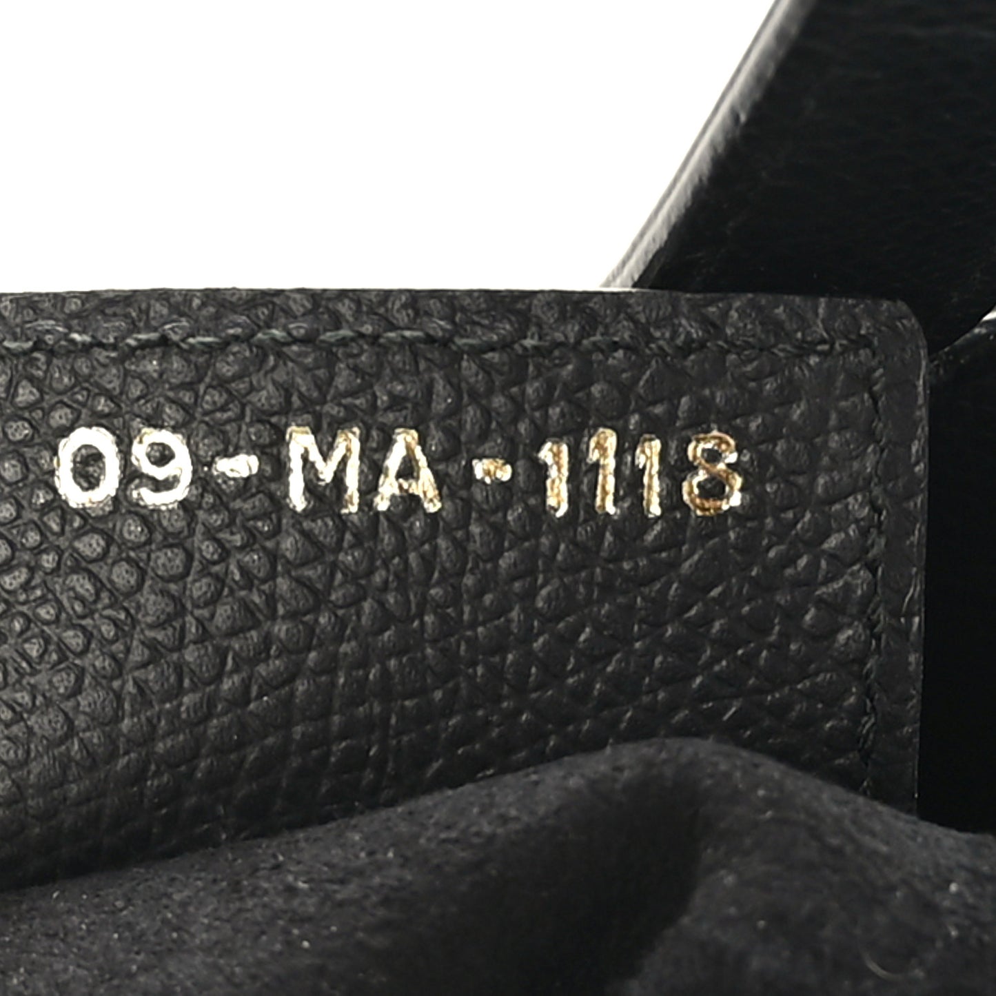 Grained Calfskin Saddle Bag Black