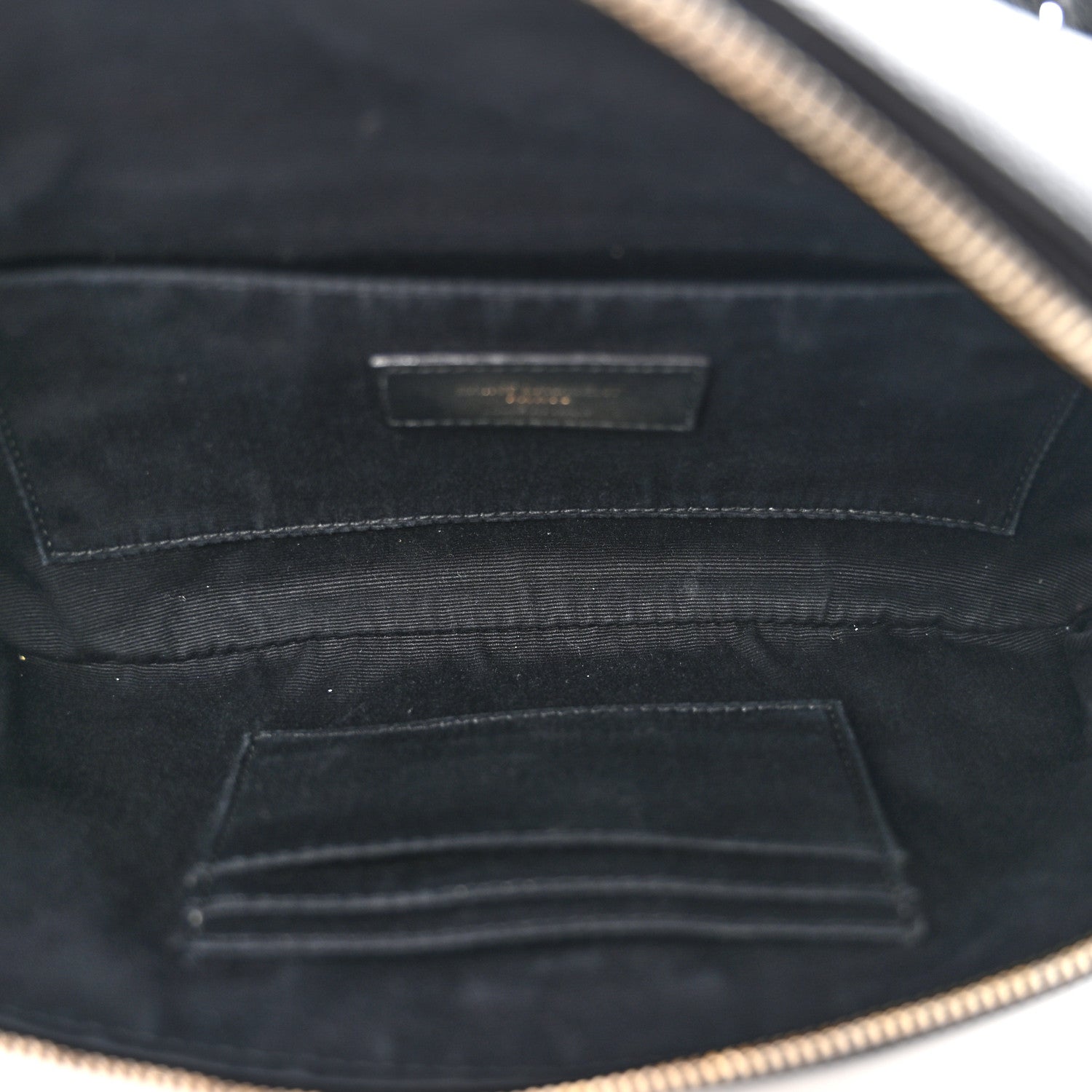 Saint Laurent Grain De Poudre Monogram Belt Bag Black 5 of 15