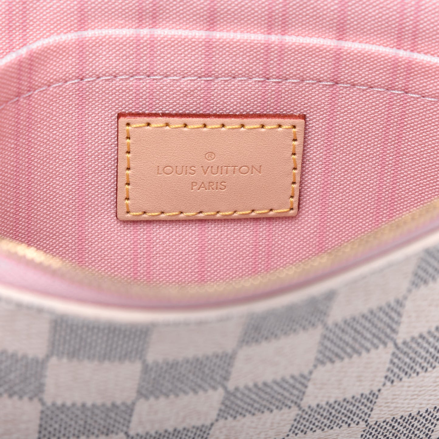 Damier Azur Neverfull MM GM Pochette Rose Ballerine