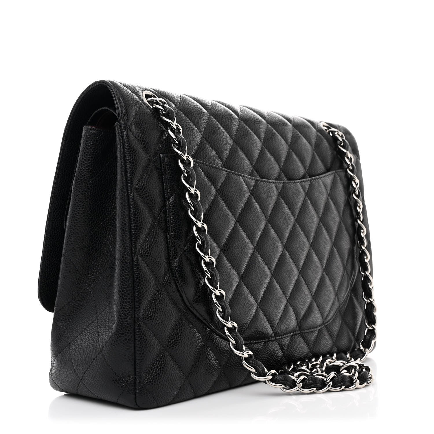 Chanel Caviar Quilted Maxi Double Flap Black 3 of 11