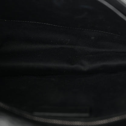 Saint Laurent Crinkled Calfskin Matelasse Monogram Medium Niki Chain Satchel Black Black 5 of 12