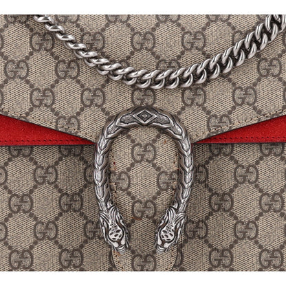 Gucci GG Supreme Monogram Small Dionysus Shoulder Bag Red 7 of 9