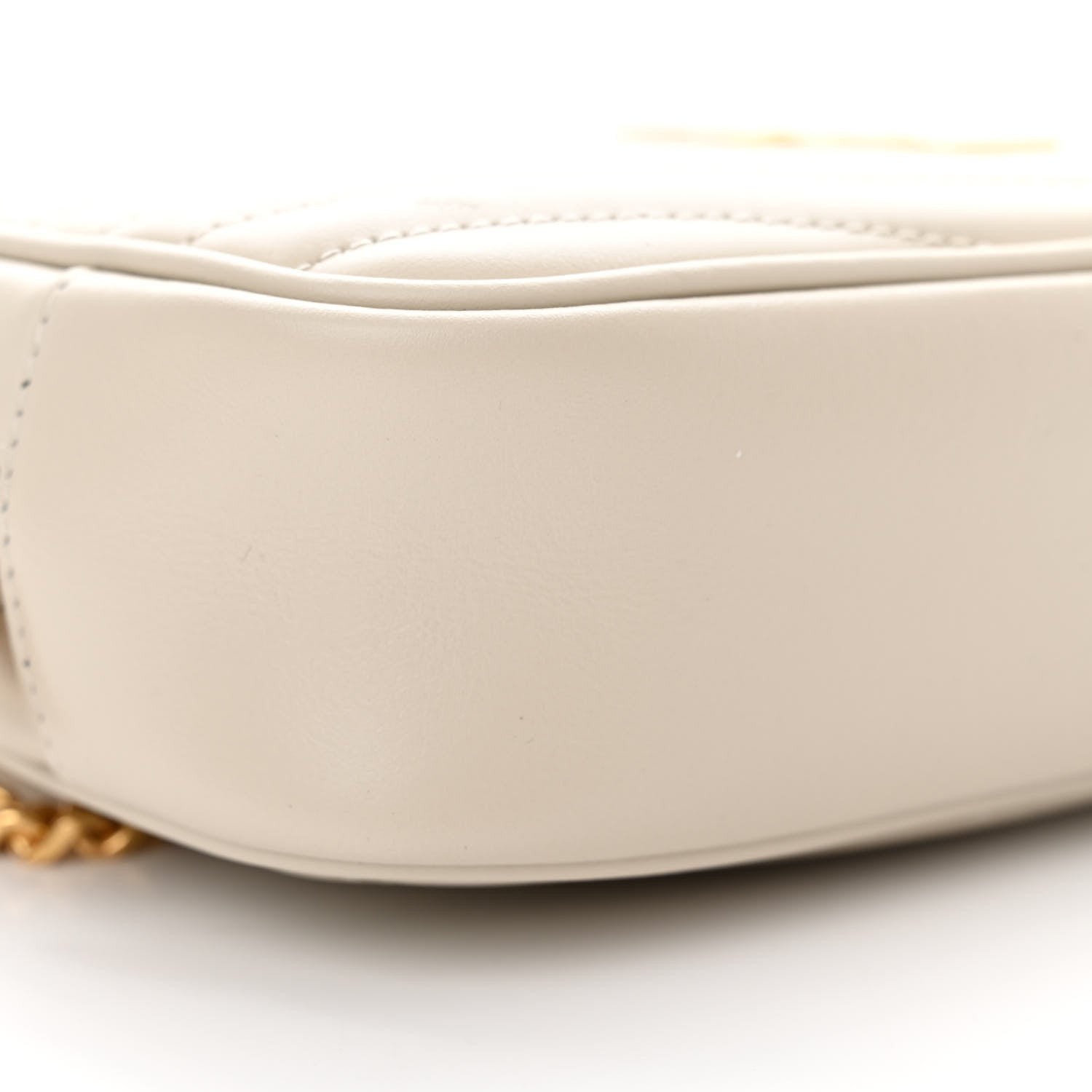 Saint Laurent Calfskin Matelasse Monogram Mini Lou Camera Bag Crema Soft 9 of 13