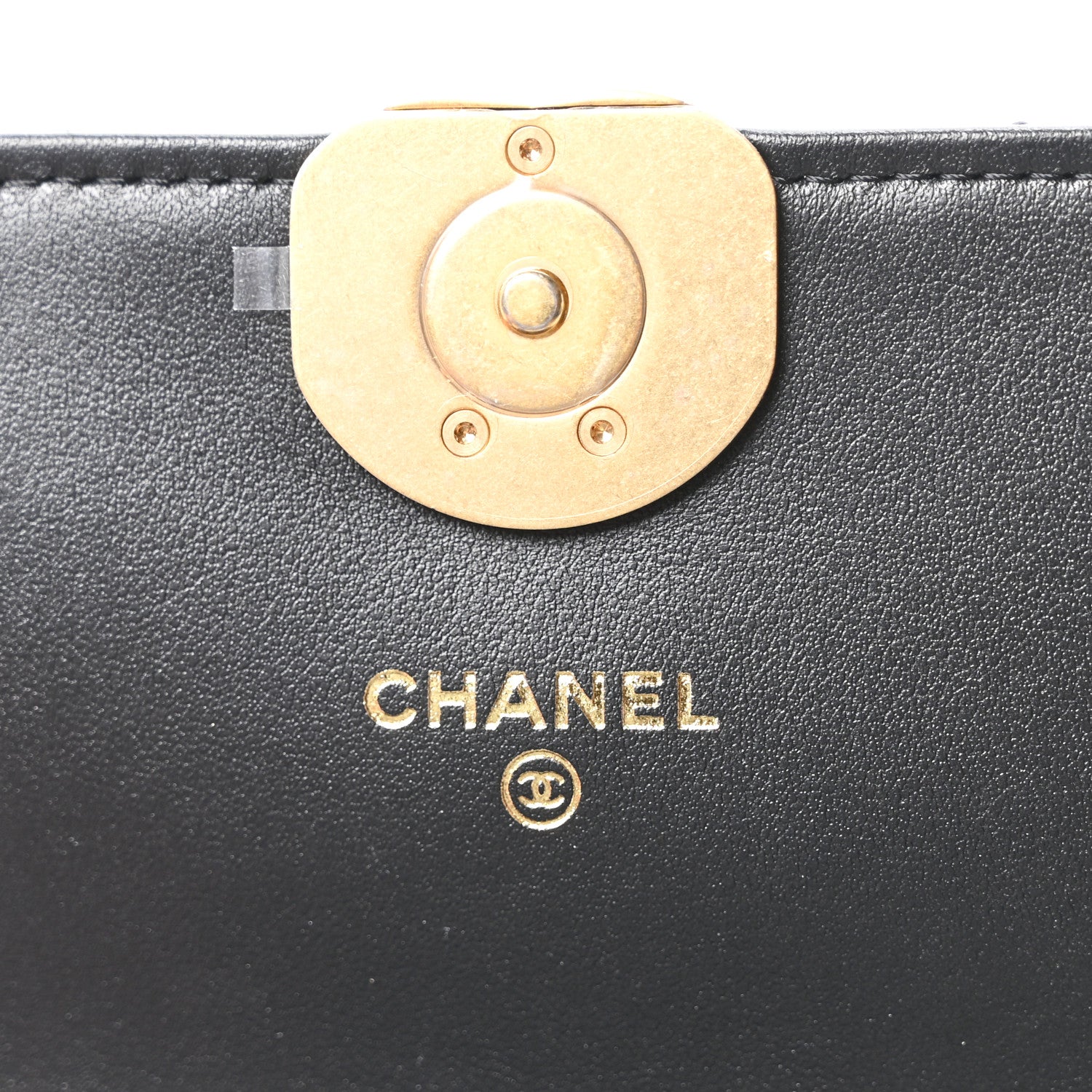 Chanel Lambskin Quilted Chanel 19 Chain Flap Wallet Black 5 of 10