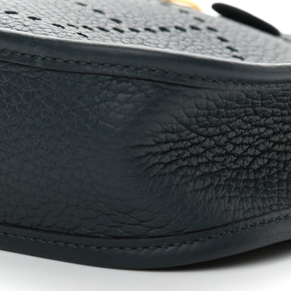 Hermes Taurillon Clemence Evelyne TPM Vert Cypress 9 of 10