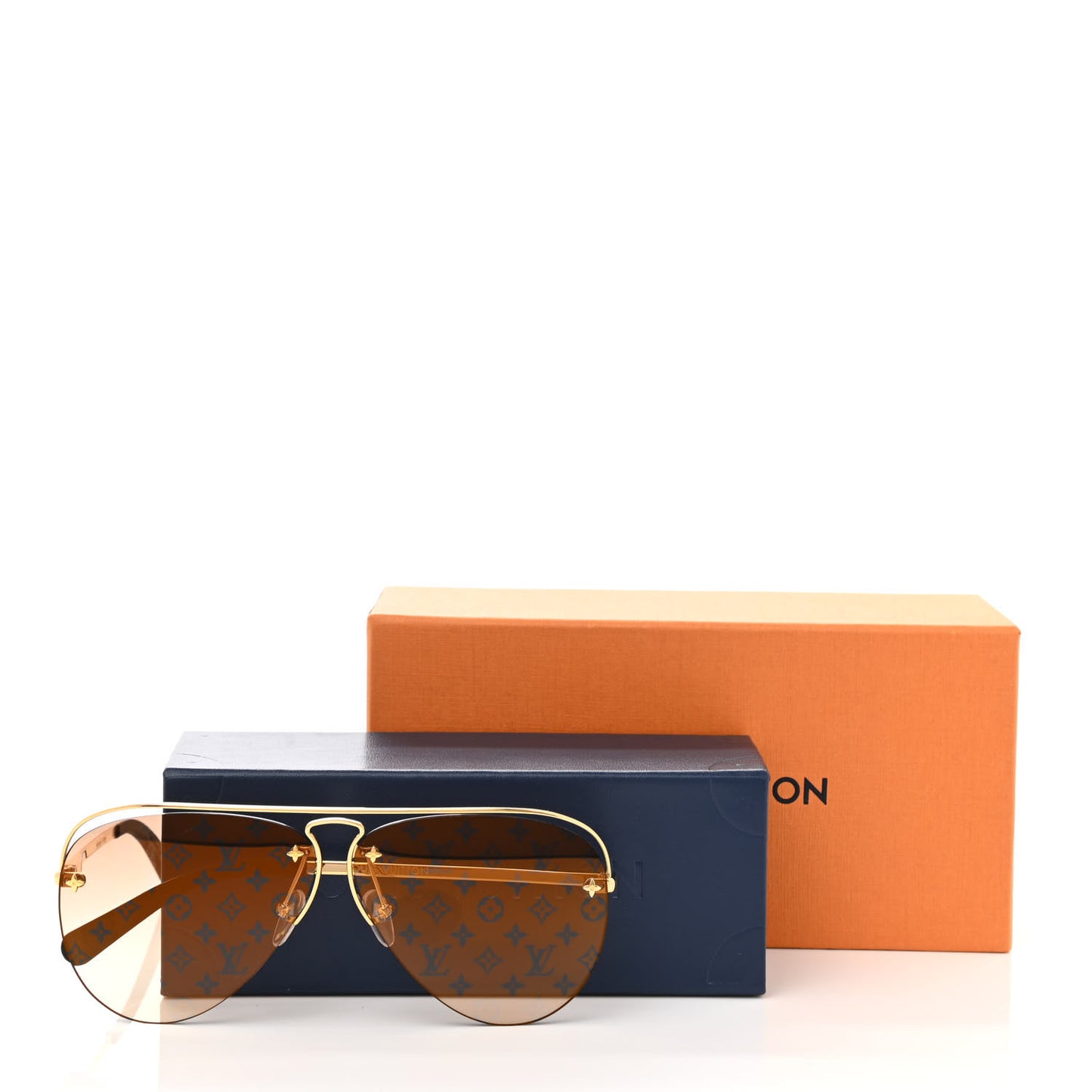 Monogram Grease Sunglasses Z1366E Gold