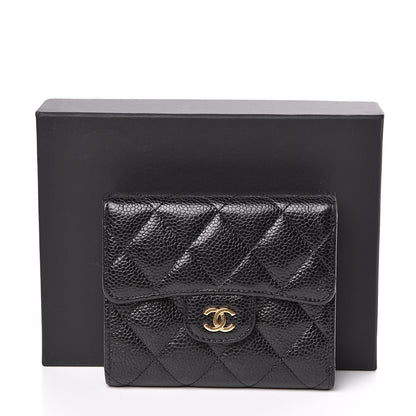 Chanel Caviar Quilted Compact Flap Wallet Black 10 of 10