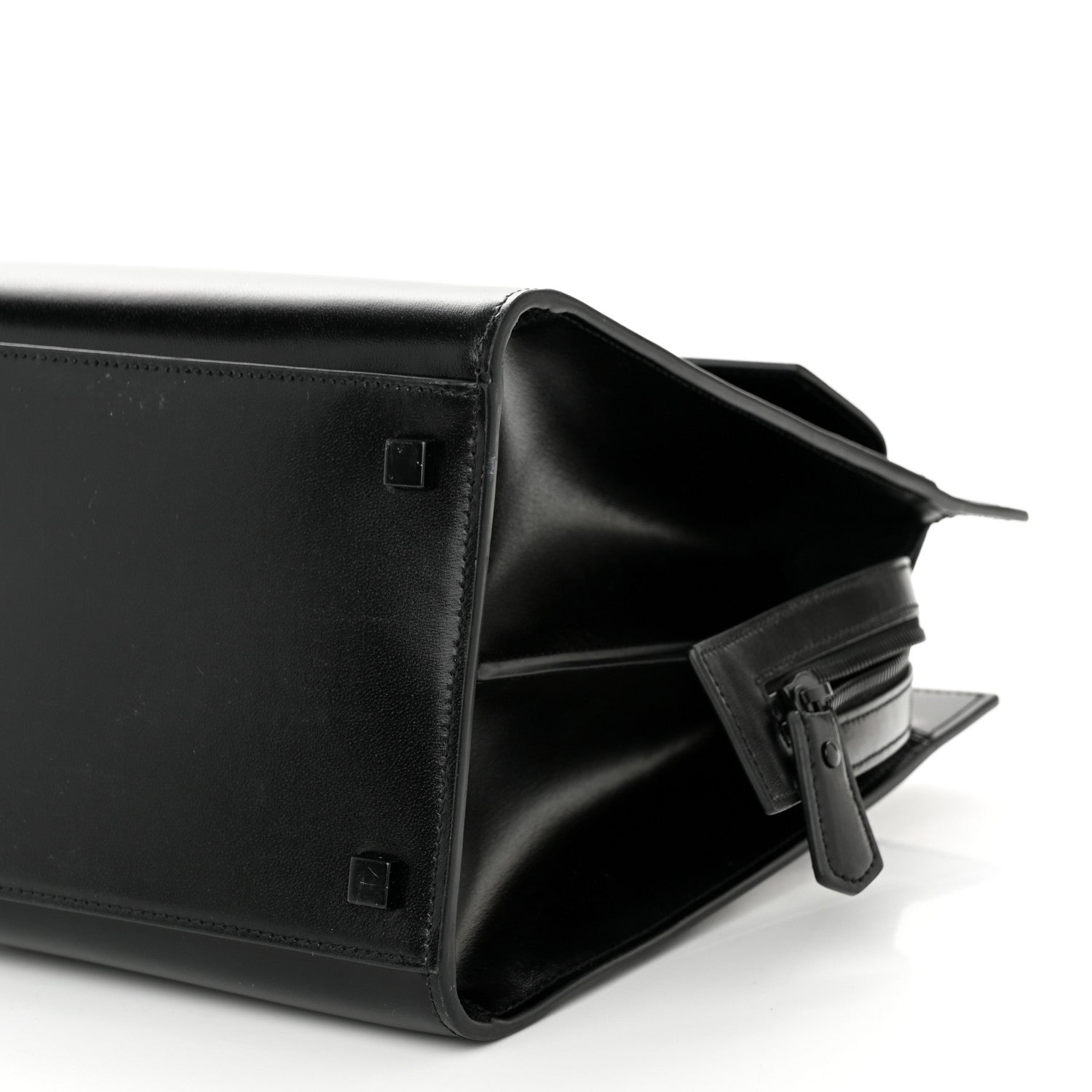 Saint Laurent Shiny Calfskin Medium Uptown Tote Black 11 of 12