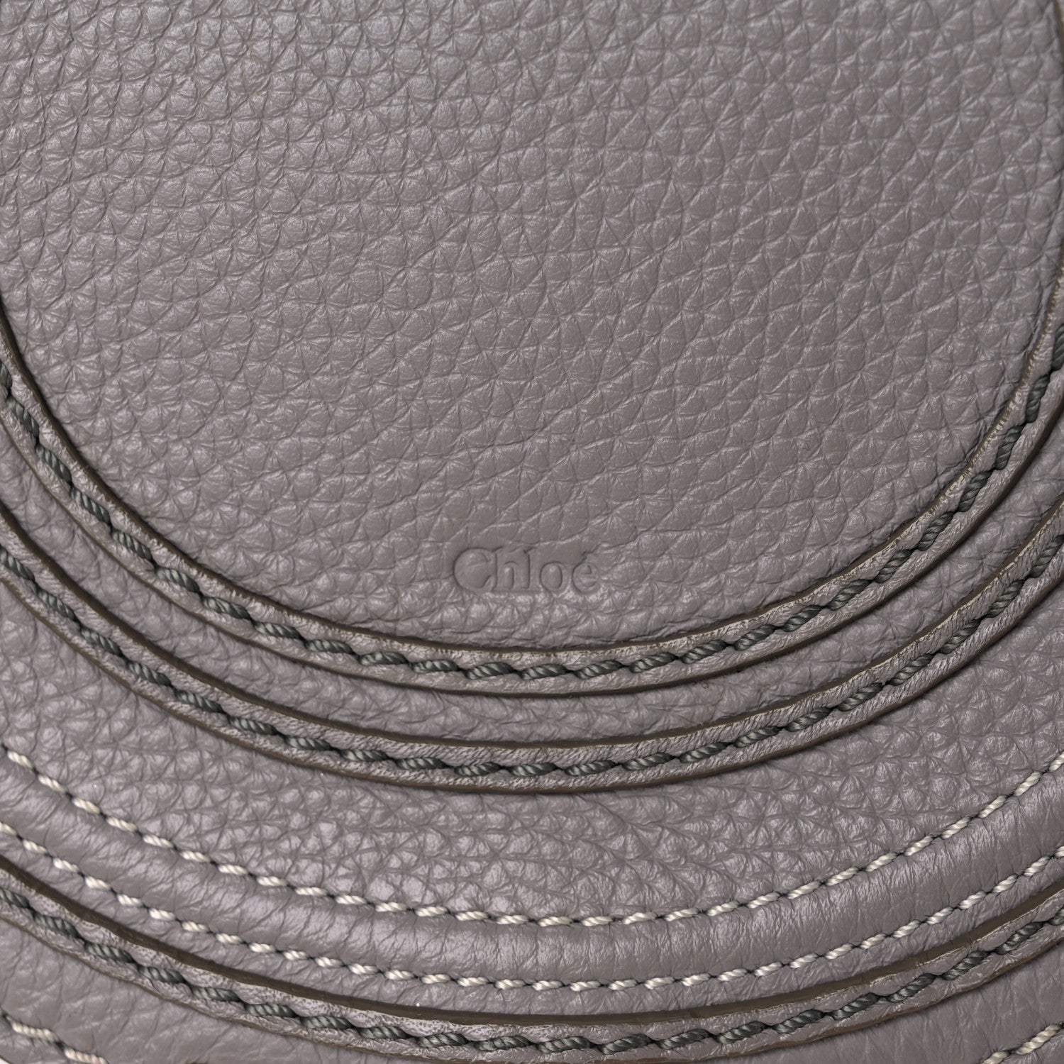 Chloe Calfskin Mini Marcie Round Crossbody Bag Cashmere Grey 15 of 17