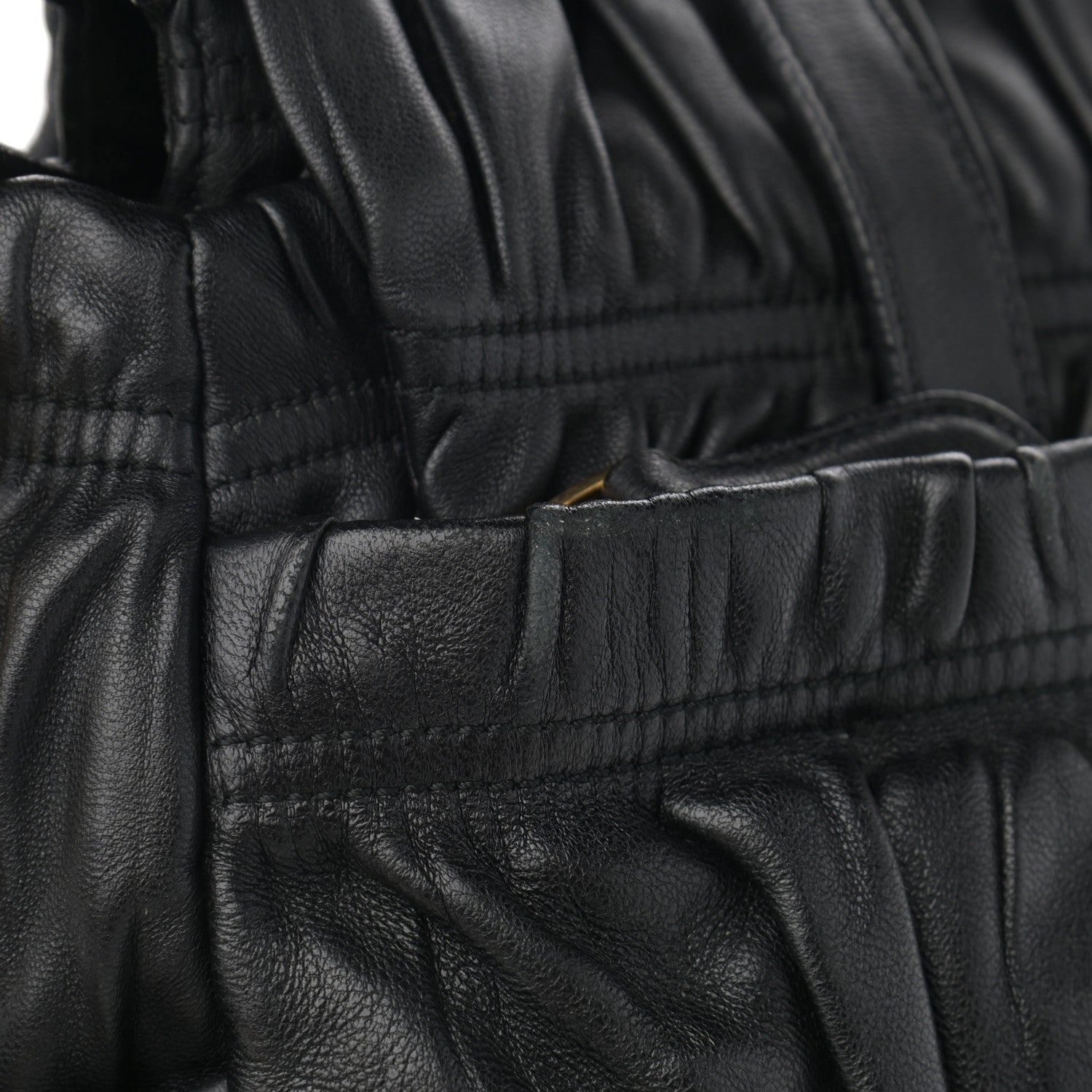 Prada Nappa Gaufre Messenger Tote Black 13 of 18