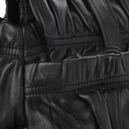 Prada Nappa Gaufre Messenger Tote Black 13 of 18