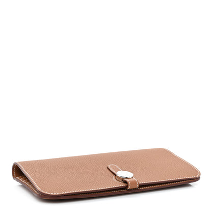 Hermes Togo Dogon Recto Verso Wallet Gold 4 of 9