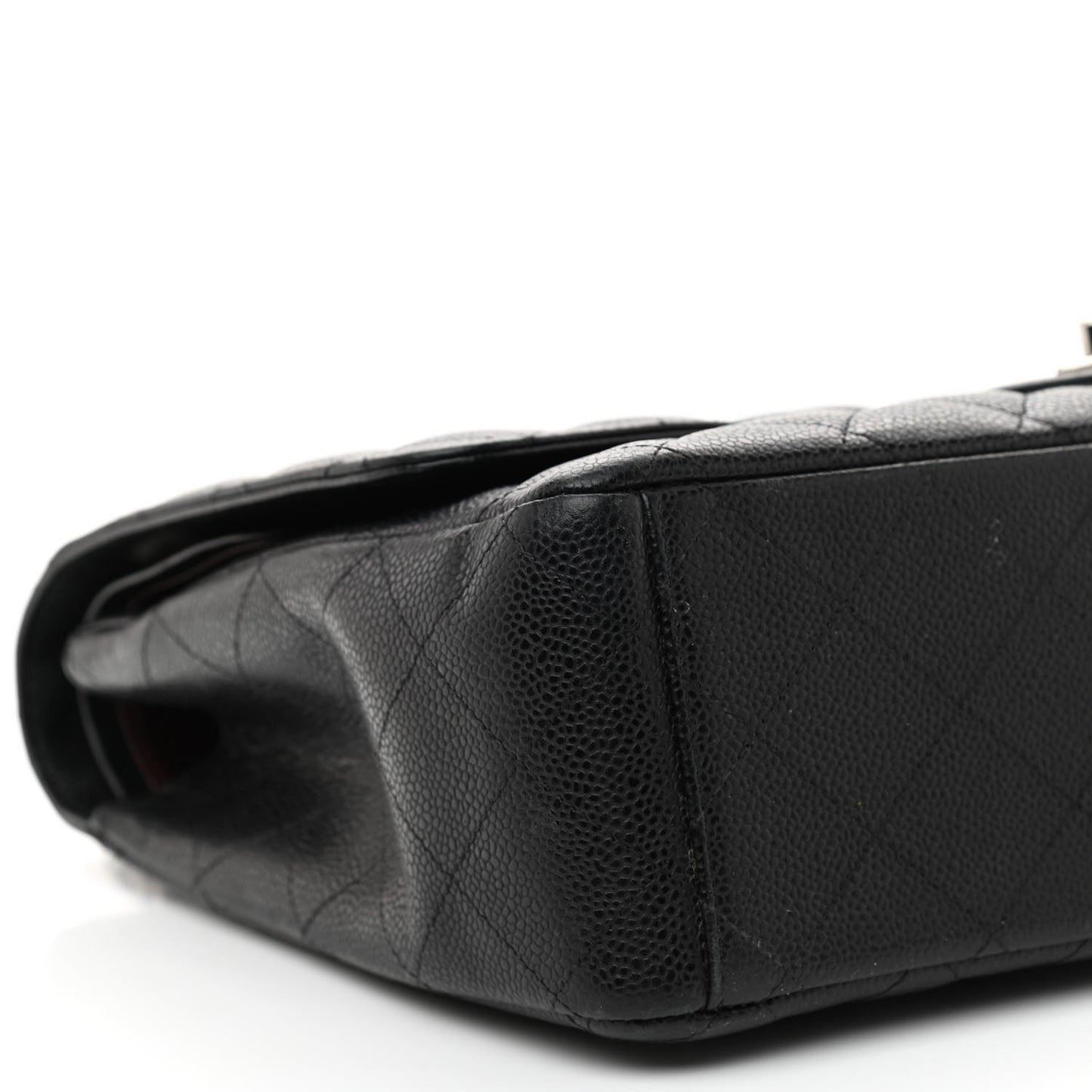 Caviar Quilted Maxi Double Flap Black
