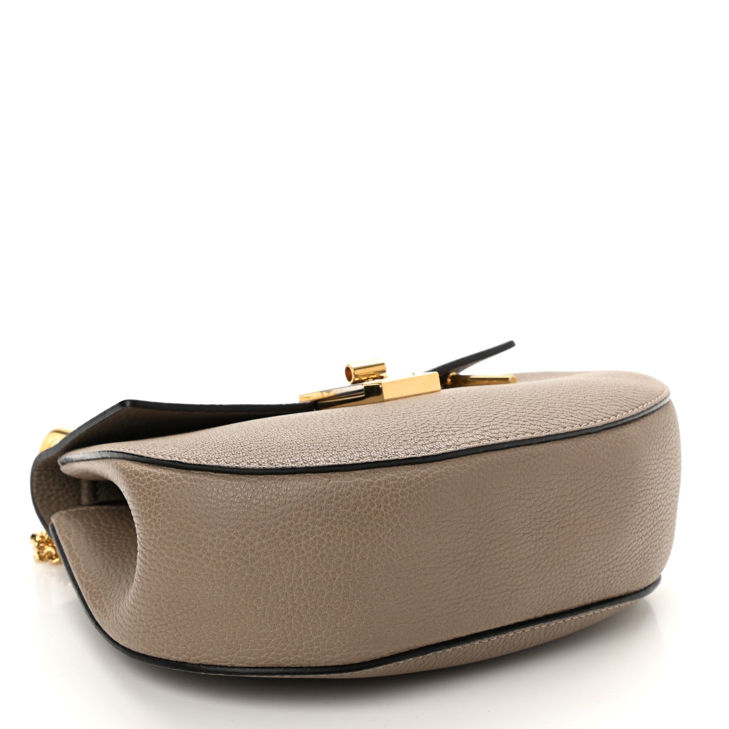 Chloe Grained Lambskin Drew Shoulder Bag Motty Grey 3 of 8