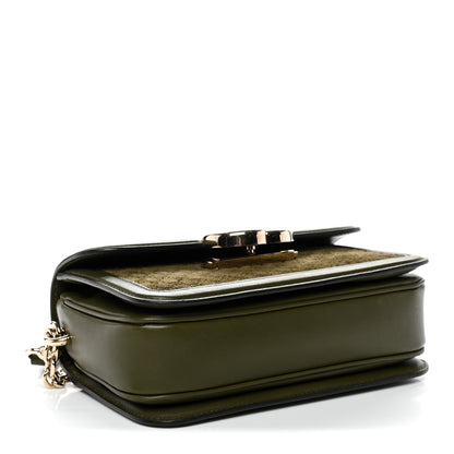 Gucci Suede Microguccissima Go Small Shoulder Bag Forest Green 4 of 14