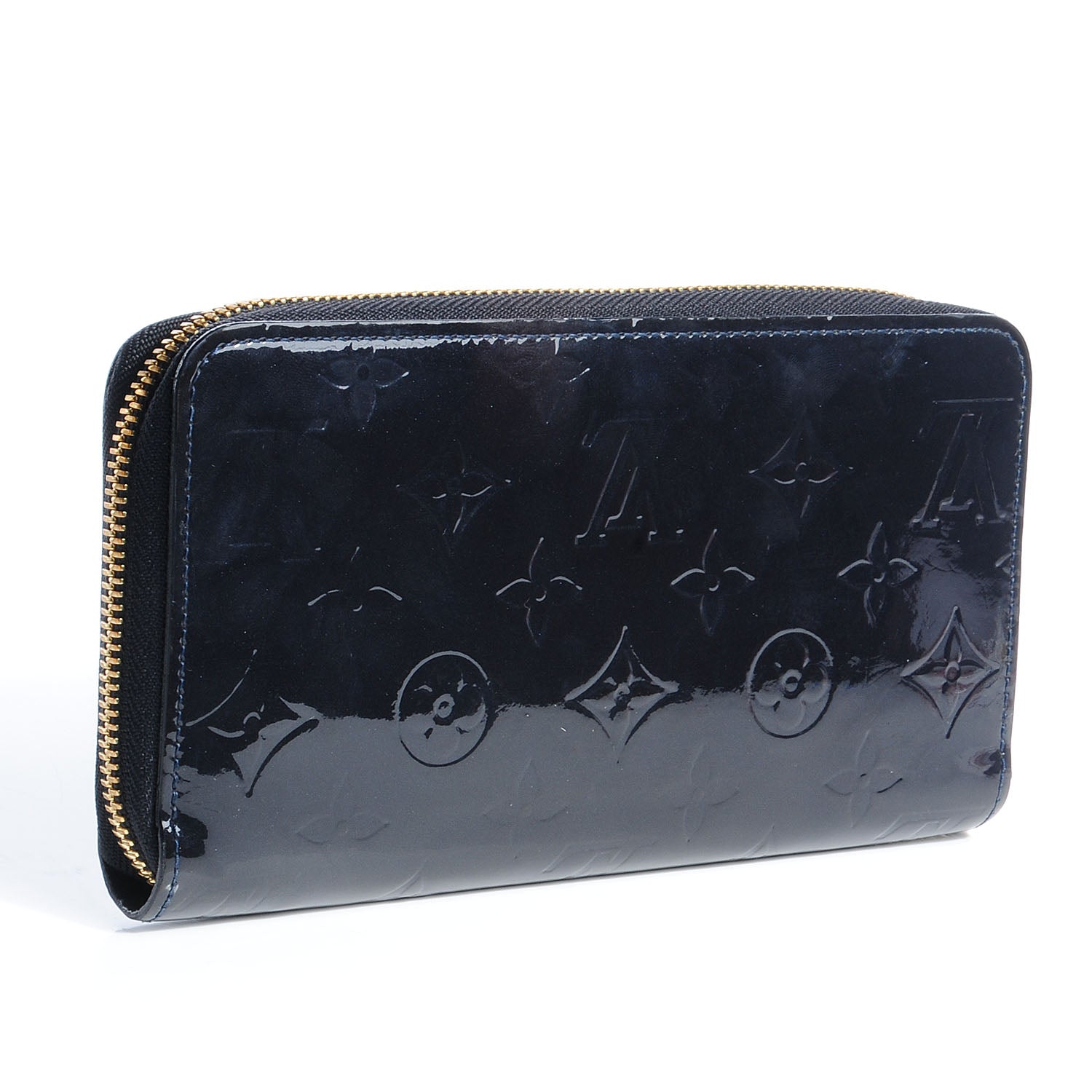Louis Vuitton Vernis Zippy Wallet Blue Infini 3 of 7