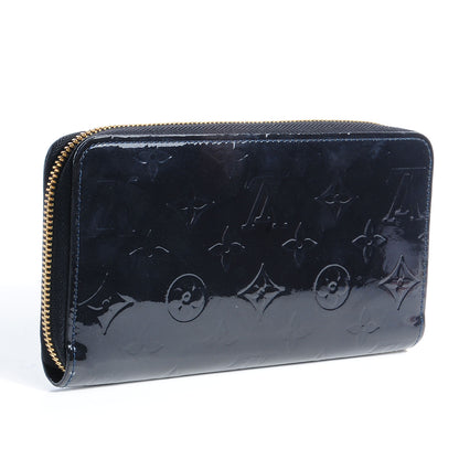Louis Vuitton Vernis Zippy Wallet Blue Infini 3 of 7