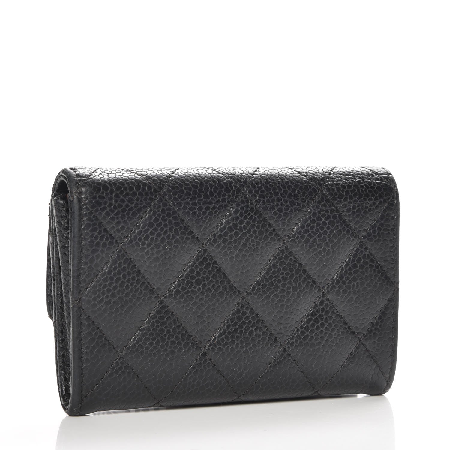 Chanel Caviar Quilted Flap Card Holder Black 3 of 8