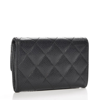 Chanel Caviar Quilted Flap Card Holder Black 3 of 8