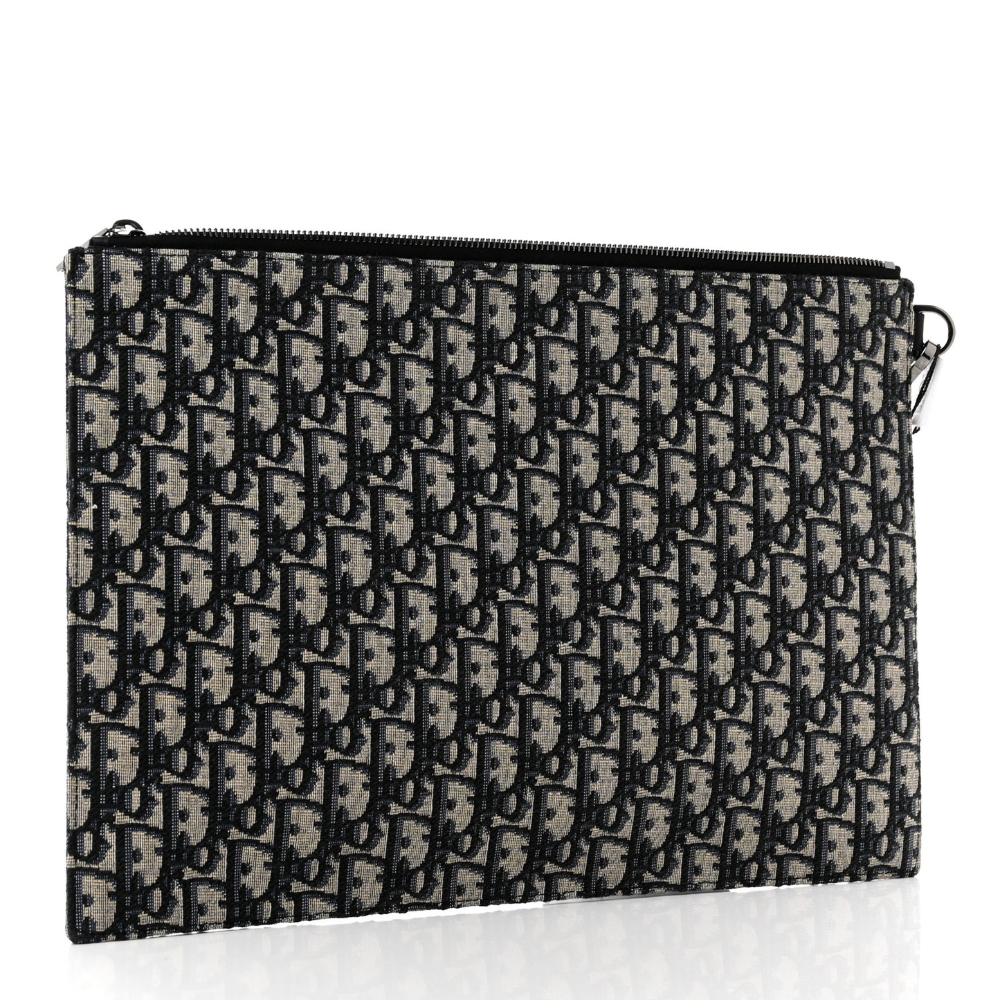 Oblique A4 Flat Pouch Clutch Blue