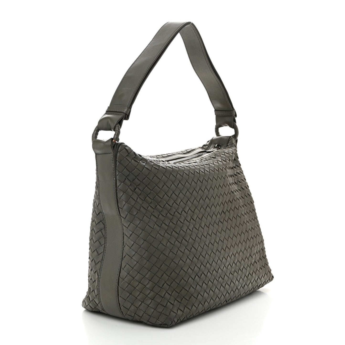 Nappa Intrecciato Hobo Shadow