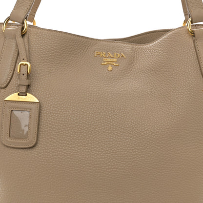 Prada Vitello Daino Shoulder Bag Sabbia 9 of 14