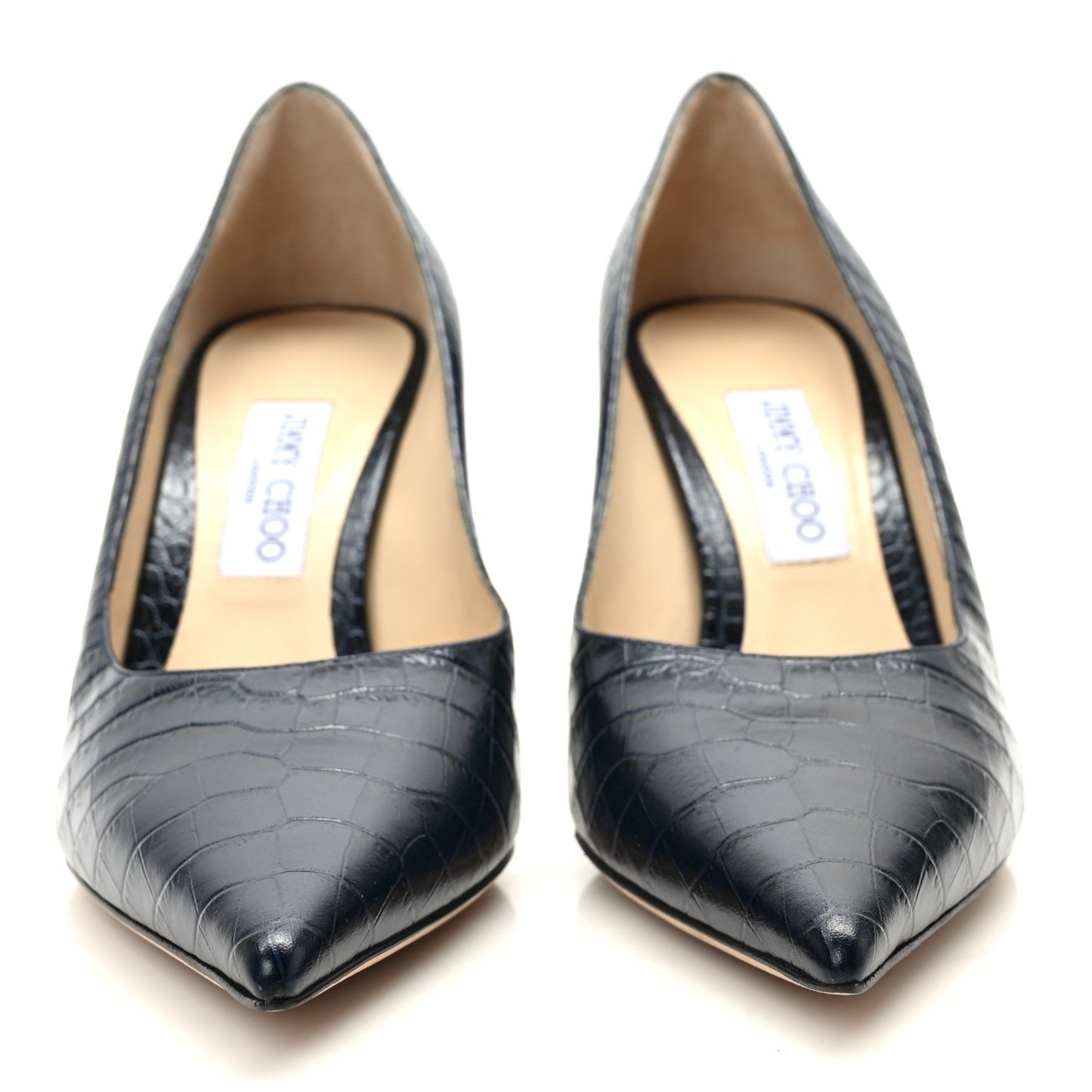Crocodile Embossed Calfskin Love 85 Pump 41 Black