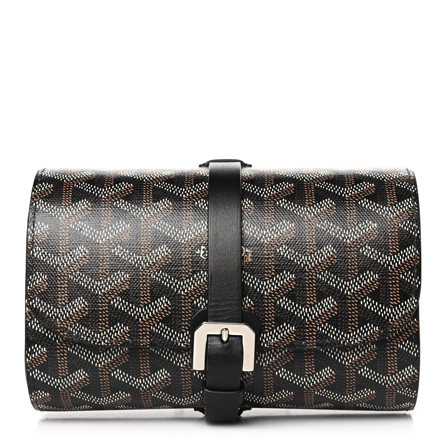 Goyard Goyardine Double Travel Watch Case Black 1 of 9