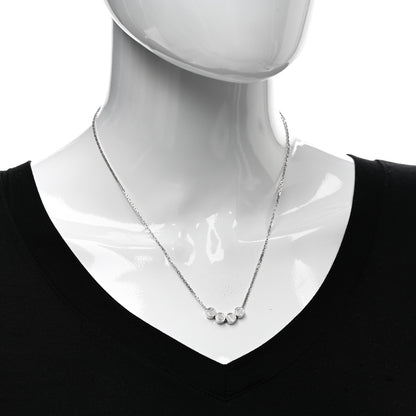 Cartier 18K White Gold LOVE Slide Pendant Necklace 2 of 4